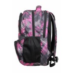 Aqsa ASB47S Designer School Bag (Grey Pink Print)